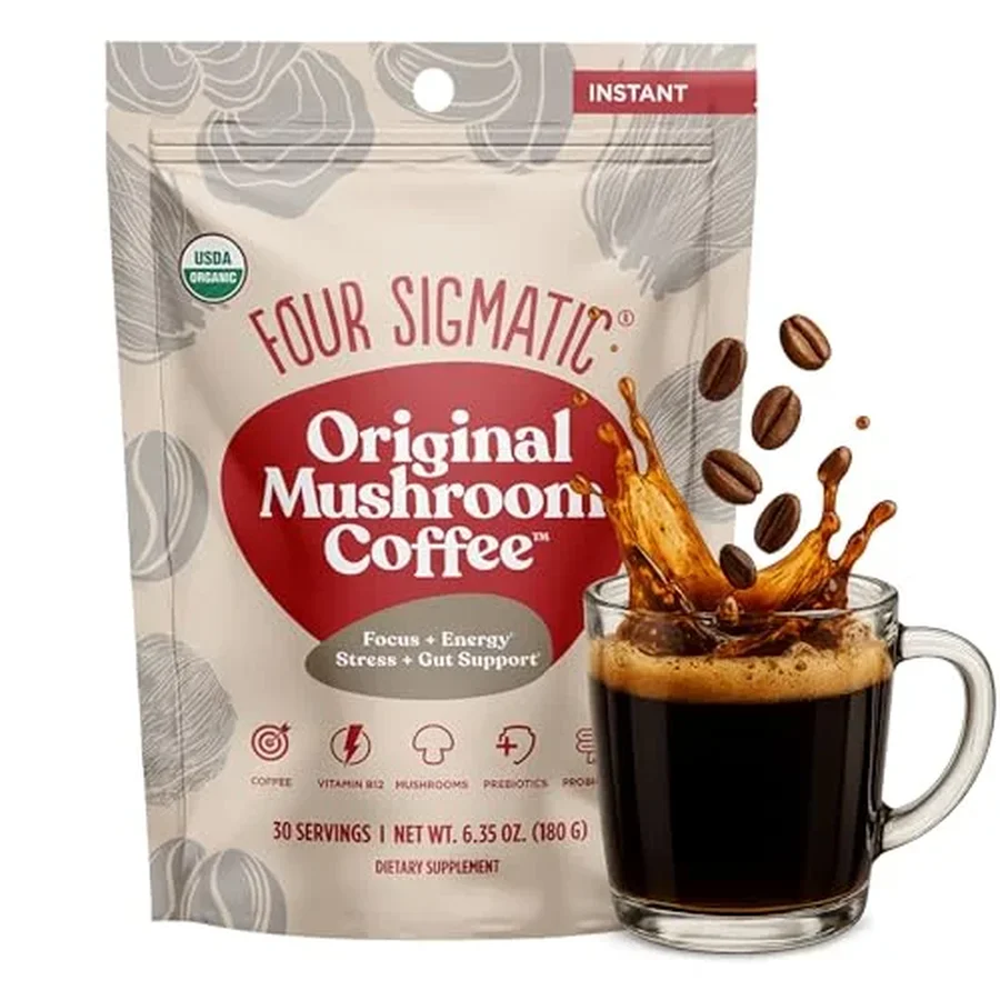 The Four Sigmatic Original Mushroom Coffee pouch, additional view.